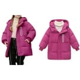 thumbnail image 1 of Boys Winter Coats,Boys Puffer Coat Mid-Length Heavyweight with Trim Hood Warm and Windproof Child Winter Coat Boys Coats Size 8-9 Years, 1 of 5