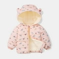 thumbnail image 1 of Boys Winter Coats Girls Puffer Jacket Zip up Long Sleeve Thicken Windproof Down Jacket Hooded Jackets Winter Clothes for Baby Girl 4-5 Years, 1 of 8