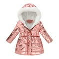 thumbnail image 1 of Boys Winter Coats Kids Puffer Coat with Pocket Zipper Hooded Coat Solid Long Sleeve Windproof Children Padded Coats for Boys 2-3 Years, 1 of 7