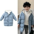 thumbnail image 1 of Boys Winter Coats,Kids Puffer Jacket Mid-Length with Hooded Windproof Warm Lined Jackets Coats Boys Size 12-18 Months Winter Coat, 1 of 7