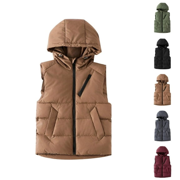 Boys Winter Down Coat Heavyweight Hooded Jacket Kids Outerwear for Everyday Outdoor Activities and Cold Conditions