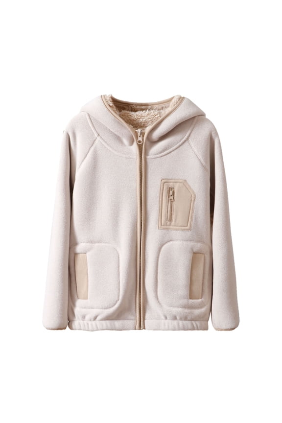 Boys Winter Jacket Thick Lined Warm Hooded Coat Kids Windproof Outerwear for Cold Weather Outdoor Activities