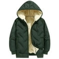 thumbnail image 1 of Boys Winter Lined Hooded Jacket Thickened Warm Coat For Children And Youth Cold Weather Outdoor Windproof With Embossed Design, 1 of 7