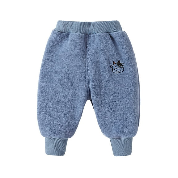 Boys Winter Pants Soft Comfortable Lined Trousers for Kids Outdoor Play Casual Warm Bottoms