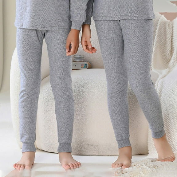 Boys Winter Pants Thick Velvet Lined Leggings for Kids Warm Comfortable Trousers for Cold Weather Activities