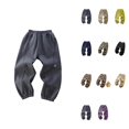 thumbnail image 1 of Boys Winter Thermal Windproof Pants Outdoor Adventure Fleece Lined Trousers For Kids Cold Weather Play, 1 of 4