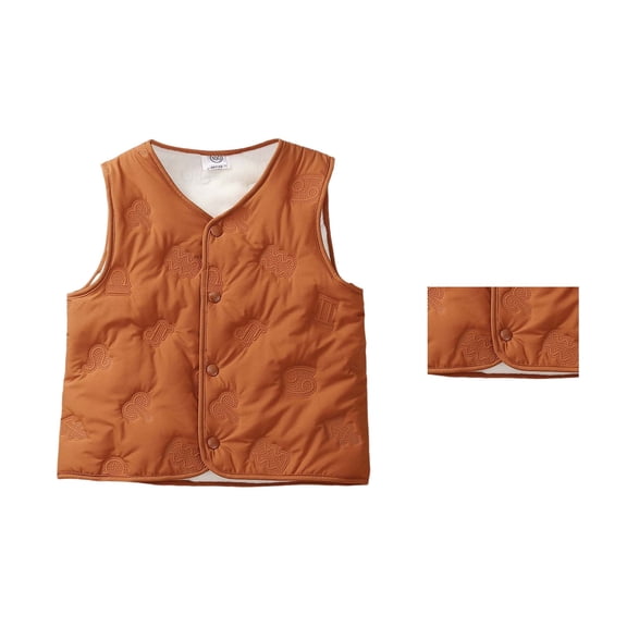 Boys Winter Vest Kids Warm Padded Sleeveless Jacket Thermal Inner Layer Thickened Coat for Outdoor Activities and Daily Wear