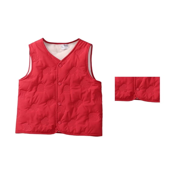 Boys Winter Vest Kids Warm Padded Sleeveless Jacket Thermal Inner Layer Thickened Coat for Outdoor Activities and Daily Wear