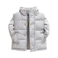 thumbnail image 1 of Boys Winter Warm Padded Vest With Stand Collar Thickened Sleeveless Jacket For Cold Weather Outdoor Activities, 1 of 4