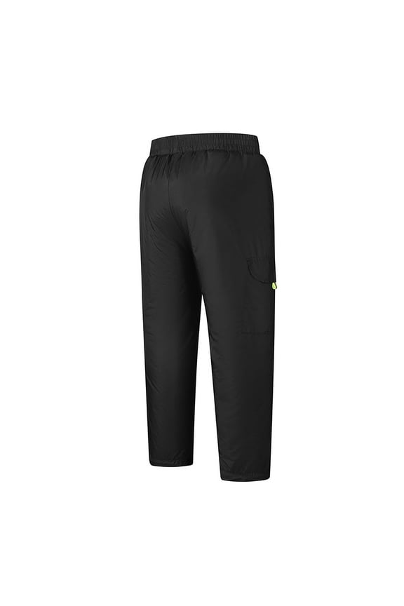 Boys' Winter Warm Thermal Trousers, Wind-resistant Outdoor Mountaineering Ski Trousers, Loose Fit forOlder Children