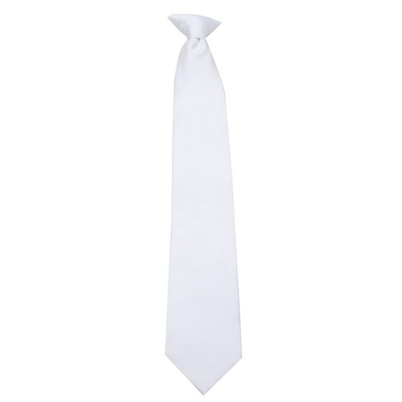 Boys Young Men 14 inch Solid Color Clip On Easy to Remove Clip Necktie Ties