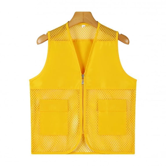 Boys Youth Mesh Fishing Vest Breathable Travel Hiking Photography Waist Coat Jacket with Pockets for Adults Kids Unisex