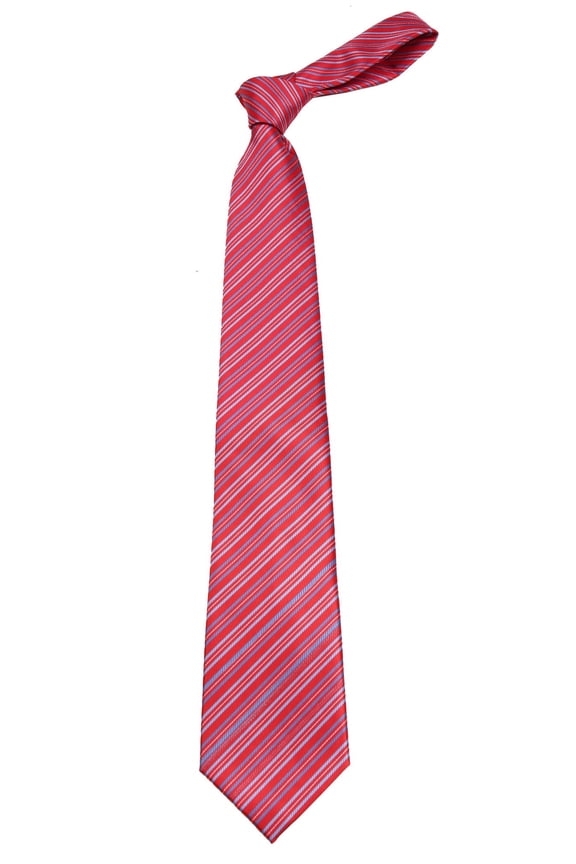 Boys Youth Red Stripe Designer Necktie Ties