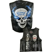 WWE Boys Youth Stone Cold Steve Austin 3:16 Skull Vest - YL