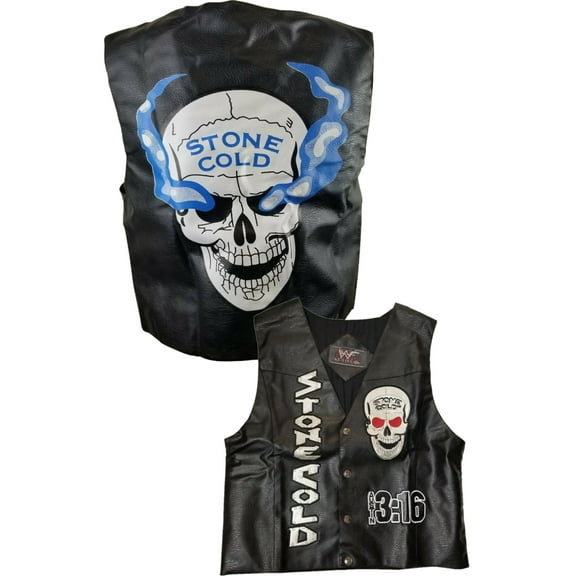 Boys Youth Stone Cold Steve Austin 3:16 Skull Vest - YL