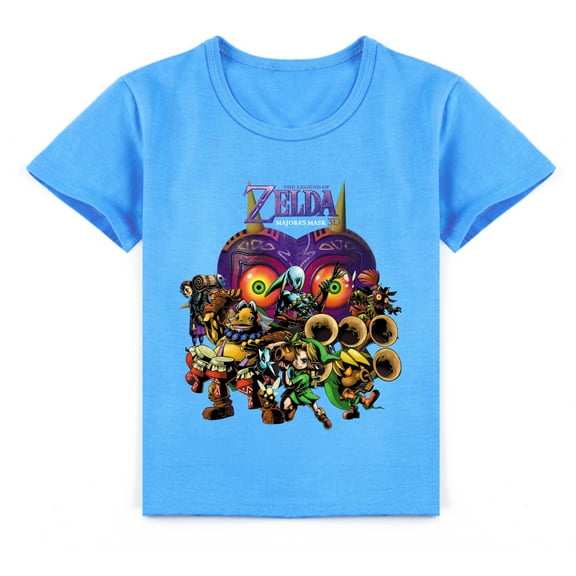 Boys Zelda Cotton Short Sleeve T-shirt Kids Casual Sport Top for Summer T-shirt
