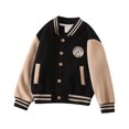 thumbnail image 1 of Gaexia Boys Zip Up Hoodies Size 14-16 Toddler Boys Girls Winter Windproof Coat Jacket Kids Warm Baseball Outerwear Jacket Z0A-Black, 4-5 Years, 1 of 9
