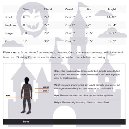 Zombie Goals Costume for Boys