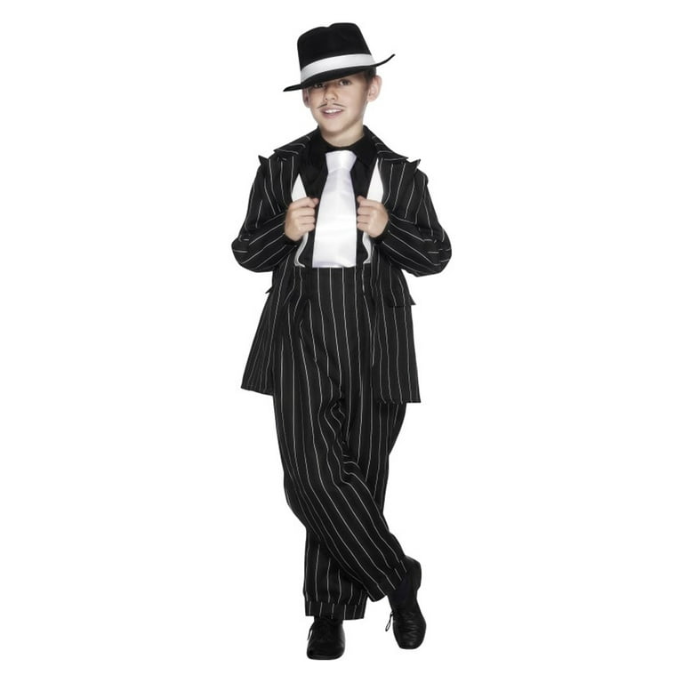 Zoot Suit Costume Kids Black White Zoot Suit Costume Kids Black White