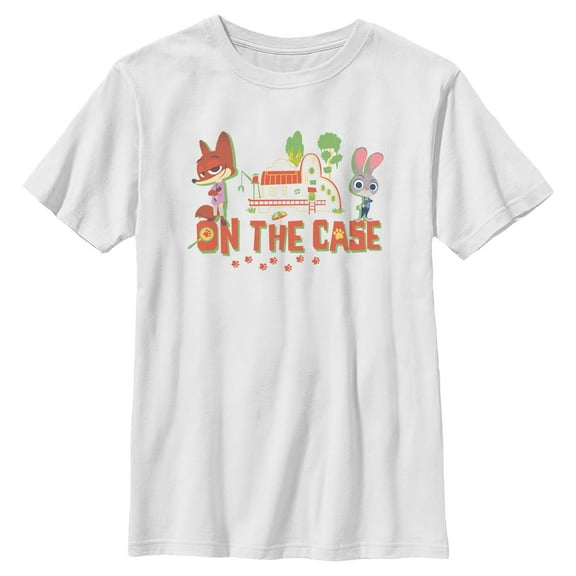Boys Zootopia 2 Chibi Judy and Nick On the Case T Shirt