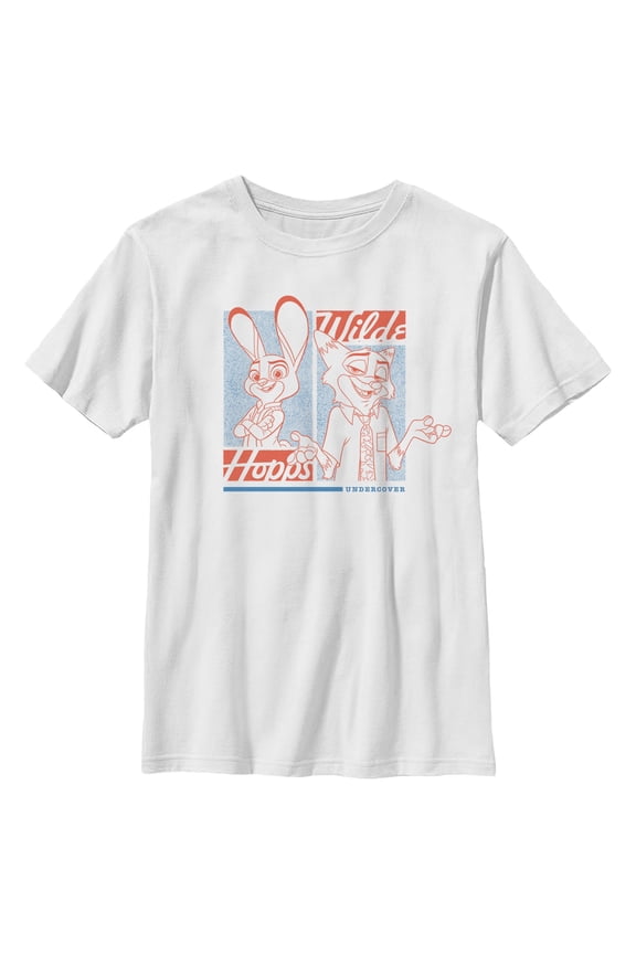 Boys Zootopia 2 Judy Hopps and Nick Wilde Undercover T Shirt
