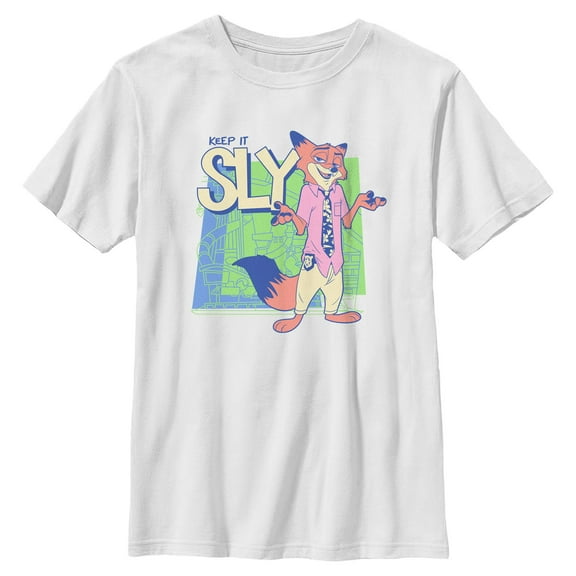 Boys Zootopia 2 Nick Wilde Keep It Sly T Shirt