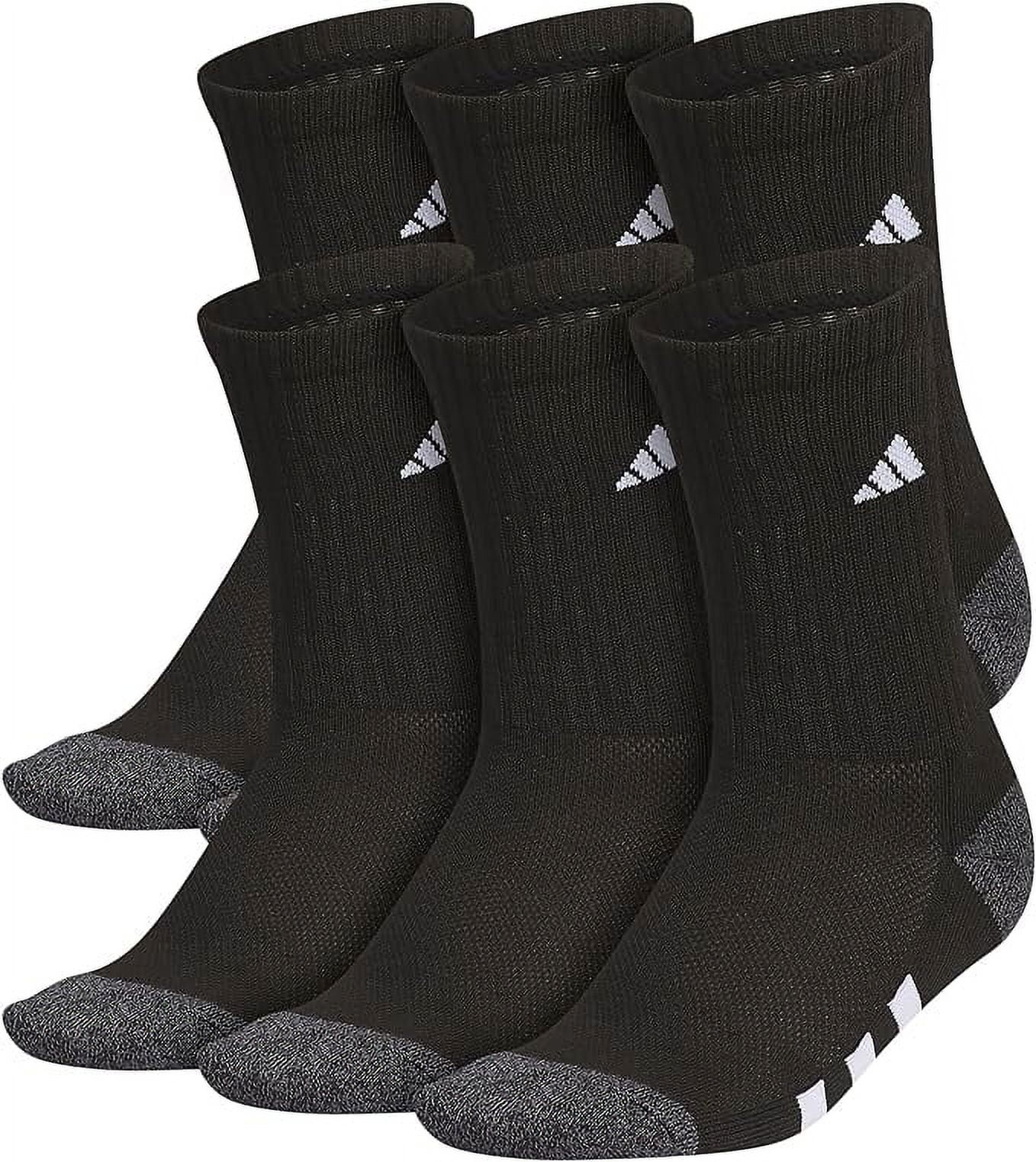 Boys Adidas 6-pk. Crew Socks Color: Black Size: 9-11