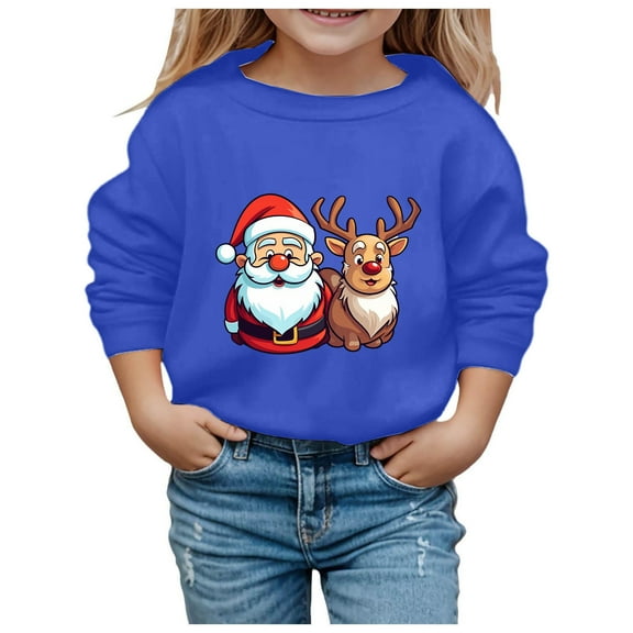 Boys and Girl Christmas Snowflake Hoodie Winter Warm Xmas Print Pullover Sweatshirts