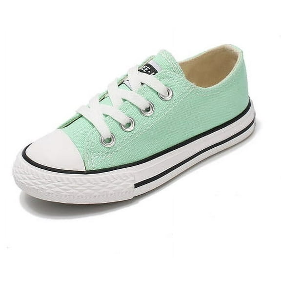 Boys and Girl Low Top Canvas Kids Lace up Sneakers