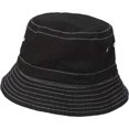 thumbnail image 1 of Boys and Girls 100% Cotton Twill UPF 50+ Wharf Hat | Black (Dyed Finished in USA*), 1 of 4