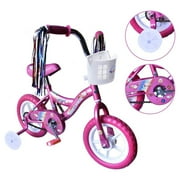 Boys and Girls Bike, 12 Kids Bicycle for 2-4 Years Old, EVA Tires, Training Wheels with Coaster Brake