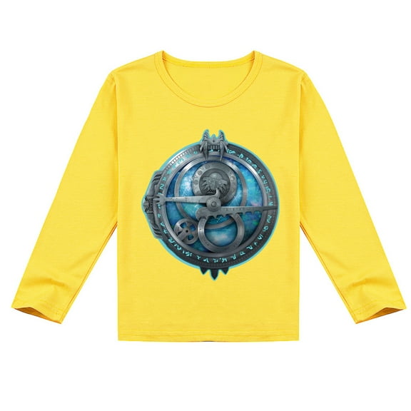 Boys and Girls Causal Trollhunters Long Sleeve T-shirt with Novelty Print, Great for Season