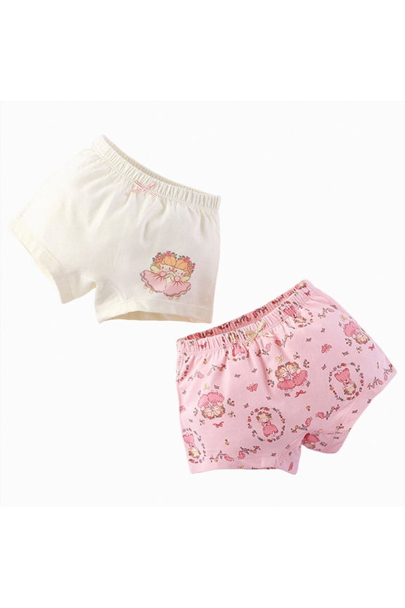 Boys and Girls' Cotton Panties Baby Toddler Soft Underwear 2 Pack 6-12 Months 12-24 Months 2t 3t 4t 5t 6t 7t 8t 9t Children Pink 4-5 Years
