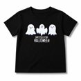 thumbnail image 1 of Boys and Girls Funny Halloween Dressed for Halloween Ghost Graphic T-Shirt for Kids, 1 of 5