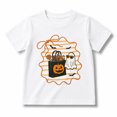 thumbnail image 1 of Boys and Girls Halloween Pumpkin Ghost and Fall Frame Graphic T-Shirt for Kids, 1 of 6