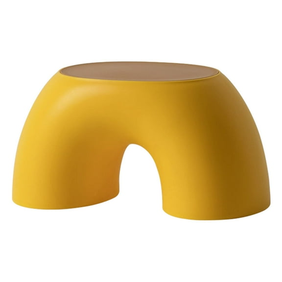 , Boys and Girls, Indoor and Outdoor Using, Arched Design, Durable Material Stool for Kids - Yellow