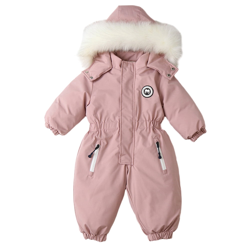 Baby Toddler Girls Boys One Piece Snowsuit Overalls Ski Suits