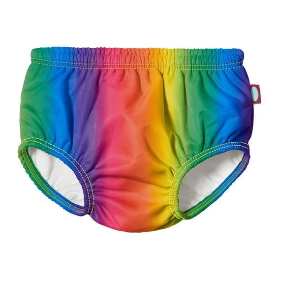 Boys and Girls Recycled Polyester UPF 50+ Swim Diaper Cover | Rainbows