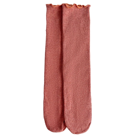 Boys and Girls Socks Crew Socks, Classic Striped Design for Casual Everyday Wear, Comfortable and Durable for Sneakers and Outdoor ActivitiesSaffron