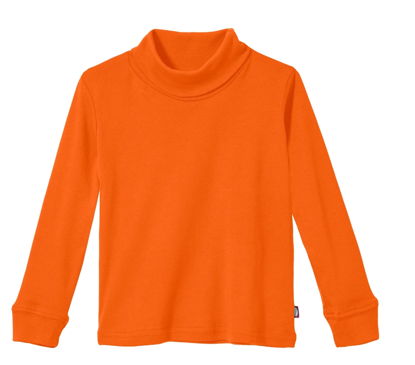 Boys and Girls Soft Cotton Turtleneck Orange