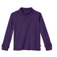 thumbnail image 1 of Boys and Girls Soft Cotton Turtleneck | Purple, 1 of 5