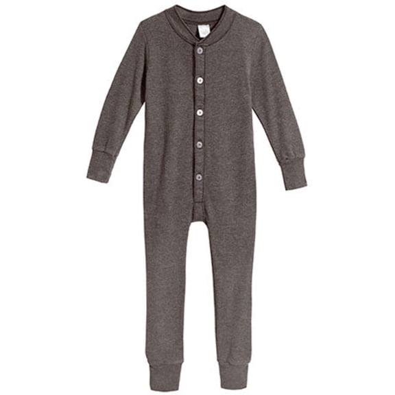 Boys and Girls Soft Cozy Thermal One- Piece Union Suit | Charcoal