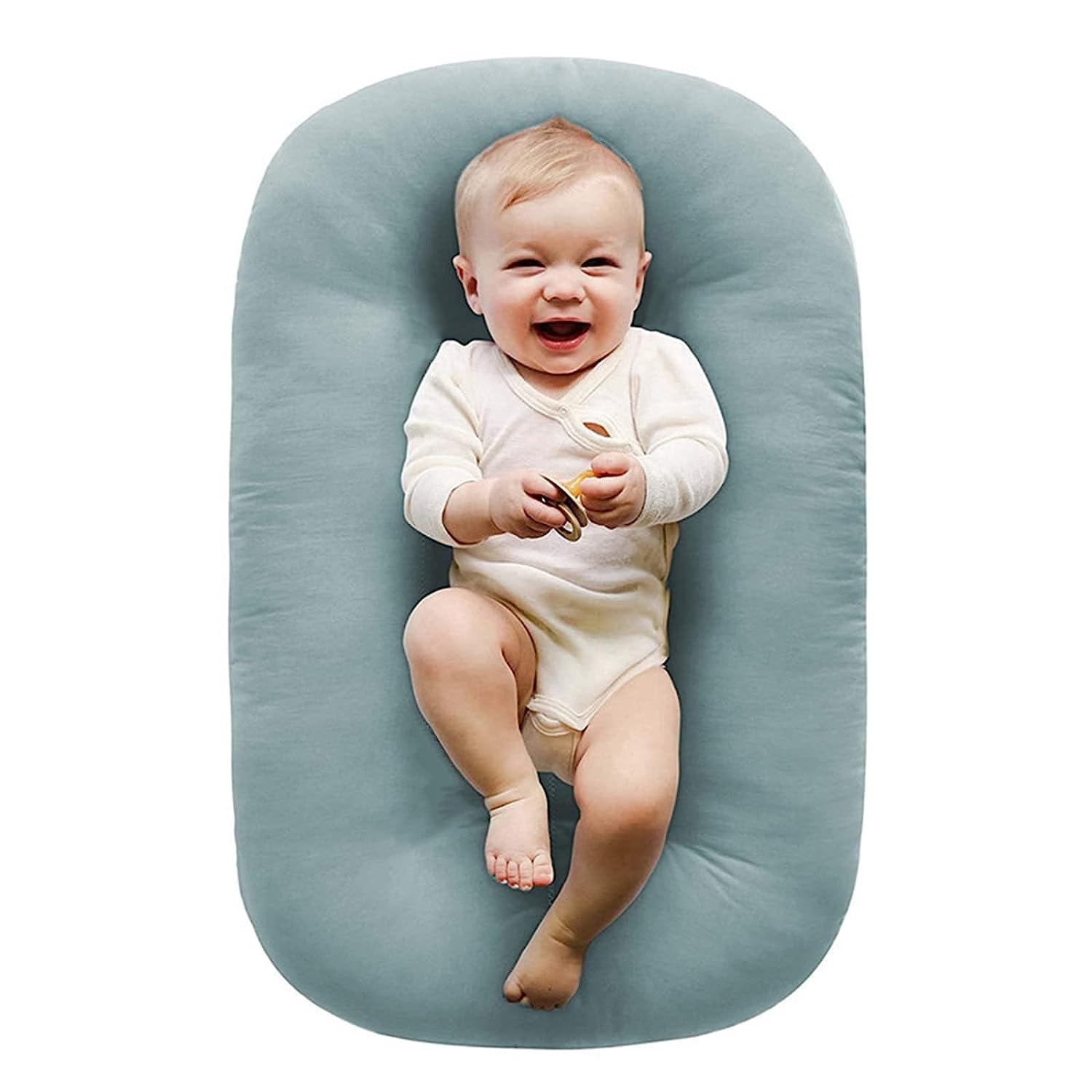 Boys and Girls Stretch Newborn Recliner Pillow, Baby Alphabet Recliner Pillow, Snug Removable Sofa Cushion, White, Super Soft Fit