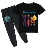 Boys and Girls Trollhunters Cotton Short Sleeve T-shirt with Long Pants for Summer Set Outfits