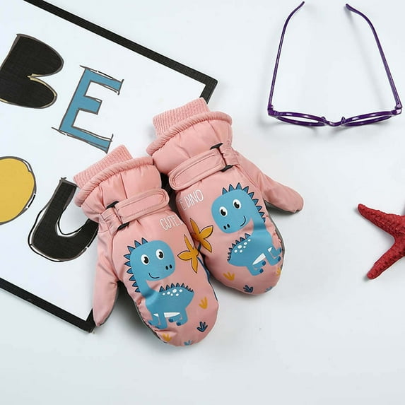 Boys and Girls Winter Gloves Winter Outdoor Kids Snow Skating Snowboarding Windproof Warm Ski Gloves Size:S-L