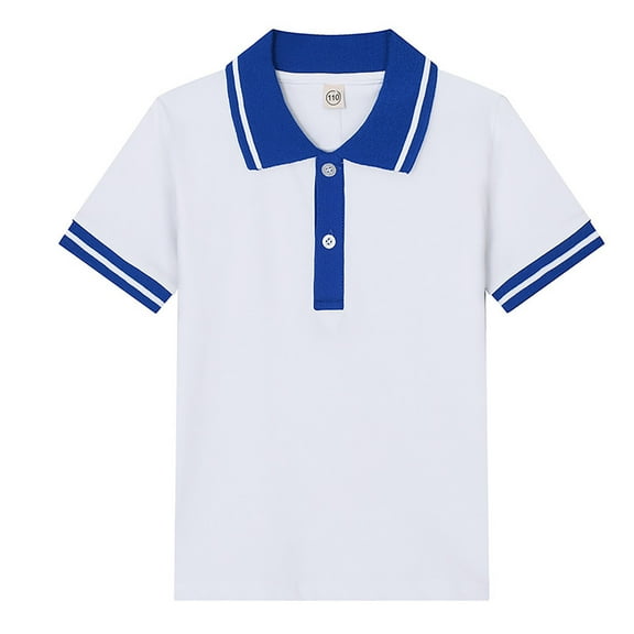 Boys' and Toddler Polo Shirt Short Sleeve Shirt Casual Collared Shirts Fashion Shirts for Little Boys 3-4 Years
