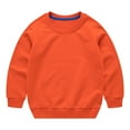 thumbnail image 1 of Boys and Toddlers' Basic Cotton Sweatshirt Baby Girl Classic Solid Crewneck Sweatshirt Pullover Tops Long Sleeve Shirt, 1 of 3