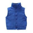 thumbnail image 1 of Boys and Toddlers' Polar Fleece Vest Full Zip Coat Warm Sherpa Outerwear, 1 of 5