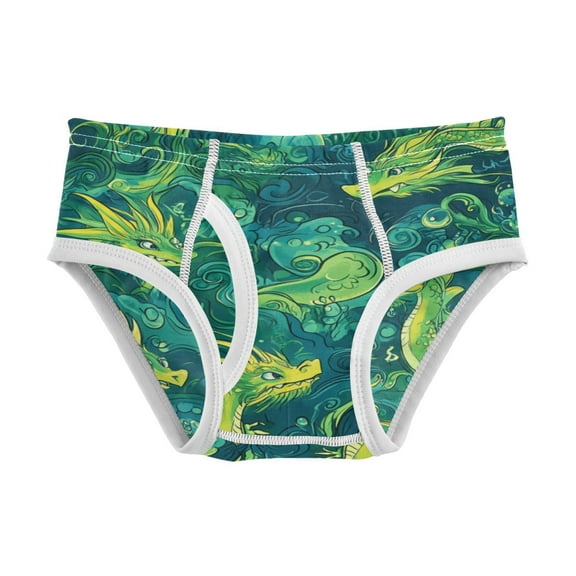 Boys cotton triangle briefs safety standard comfortable and breathable children's underwear Cartoon Dragons