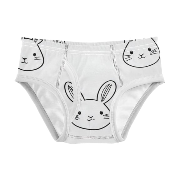 Boys cotton triangle briefs, safety standard, comfortable and breathable, children's underwear. Cute Rabbit